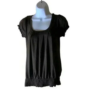 B.Wear Byer California Top Women's Size Medium Stretch Short Sleeves Shirt